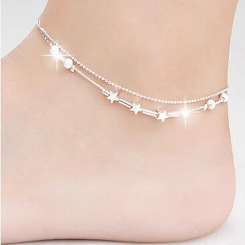 Little Starlight Silver Anklet