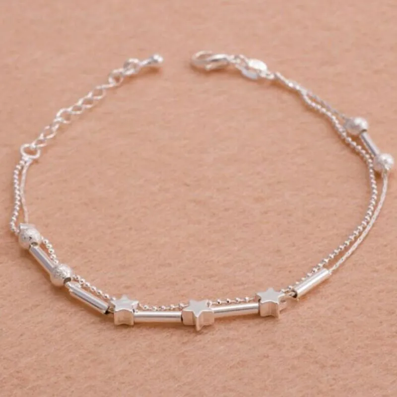 Little Starlight Silver Anklet