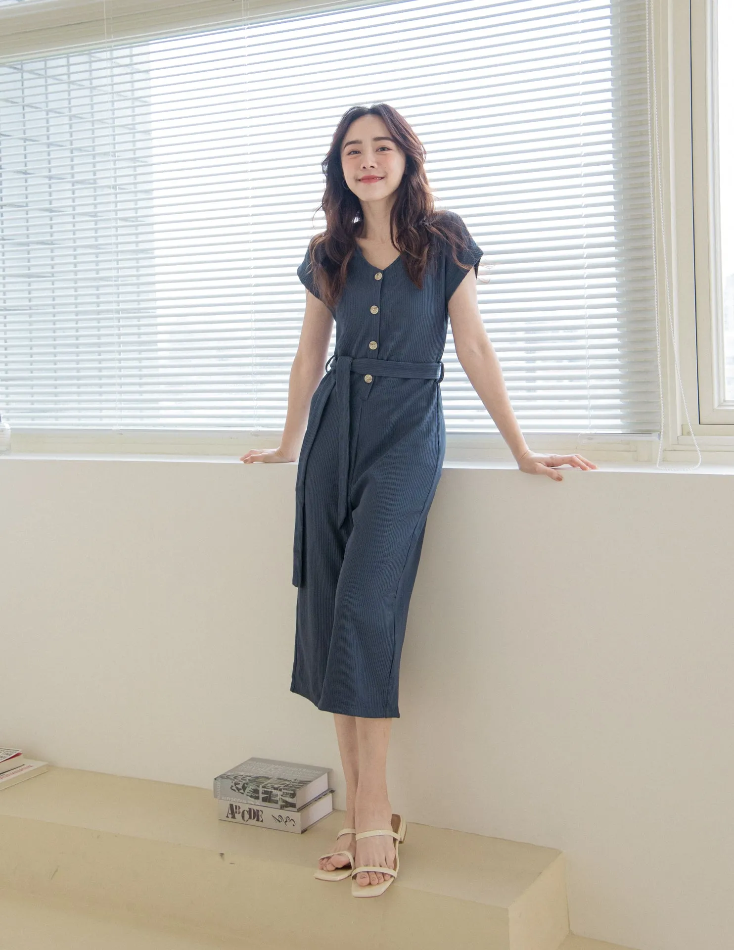 Nikae Jumpsuit in Navy