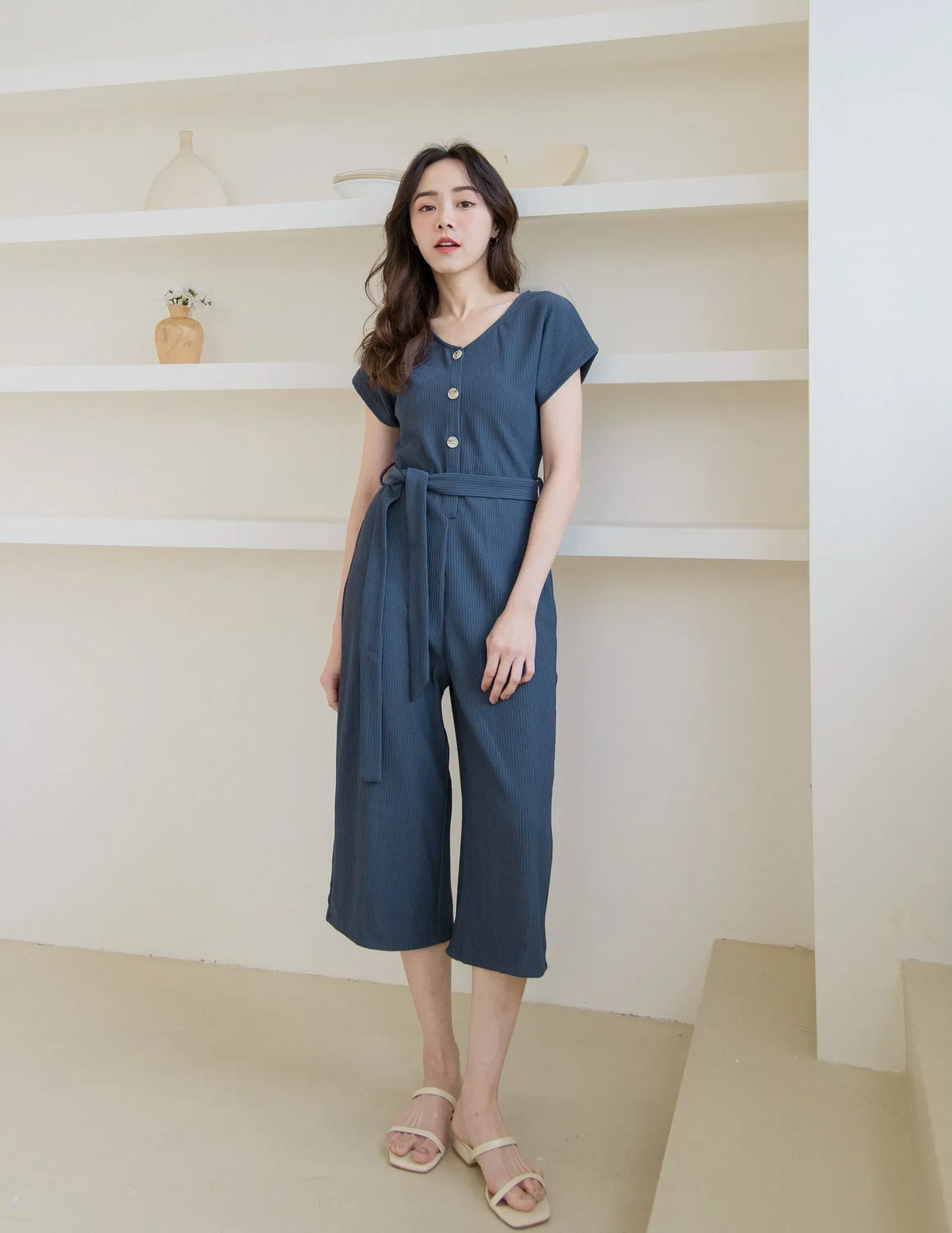 Nikae Jumpsuit in Navy