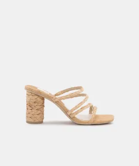 NOVA HEELS LT NATURAL RAFFIA - re:vita