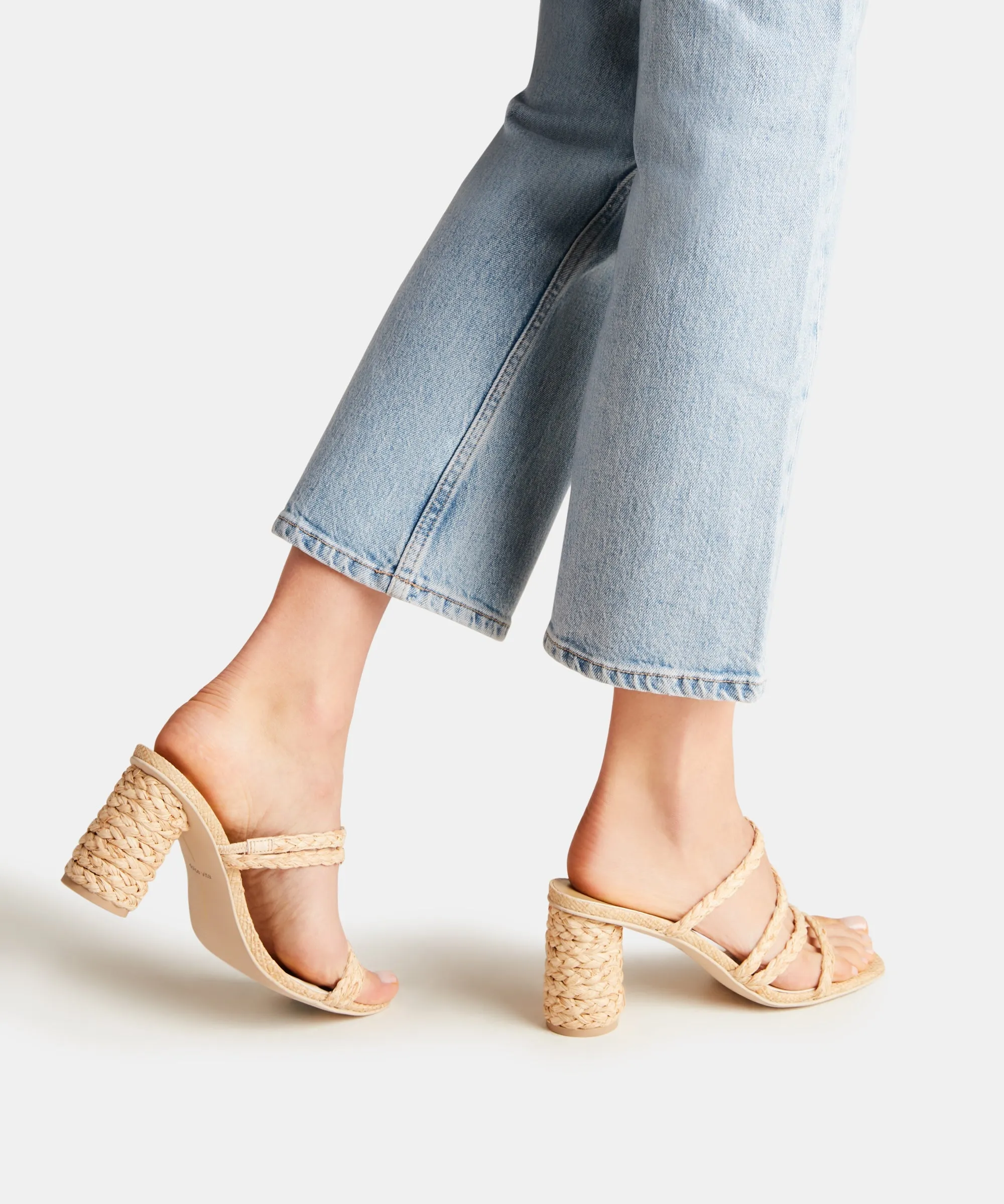 NOVA HEELS LT NATURAL RAFFIA - re:vita