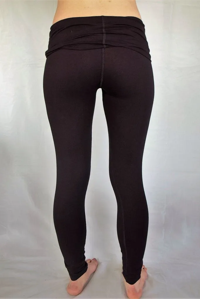 Onyx Fold Waist Yoga Pants