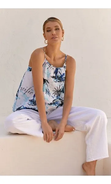 Pacific Palms Linen Cami