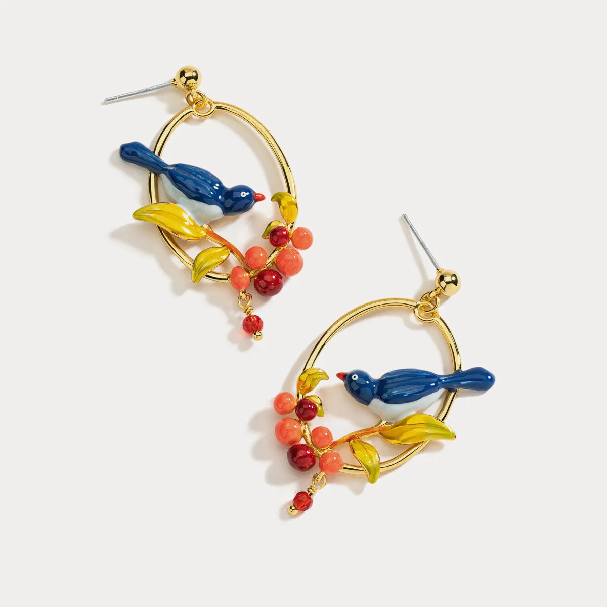 Pair of Lovebirds Earrings