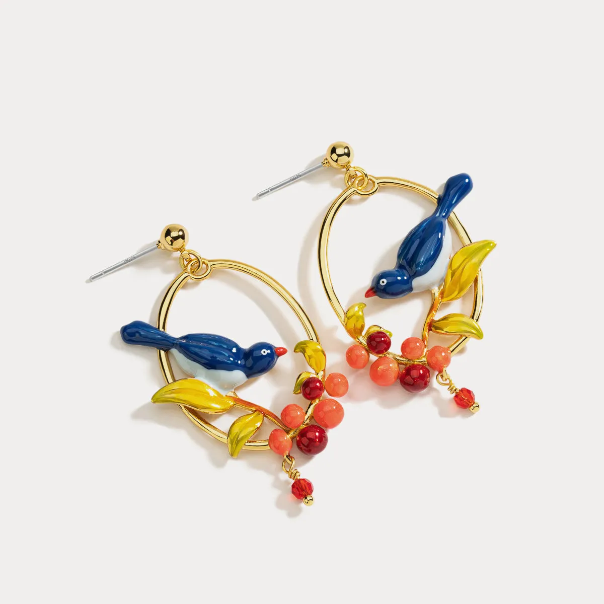 Pair of Lovebirds Earrings