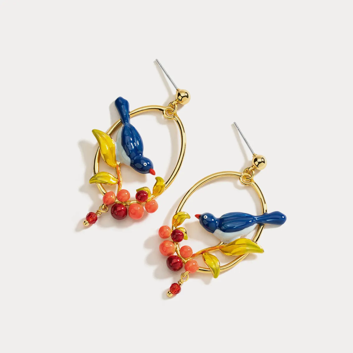 Pair of Lovebirds Earrings