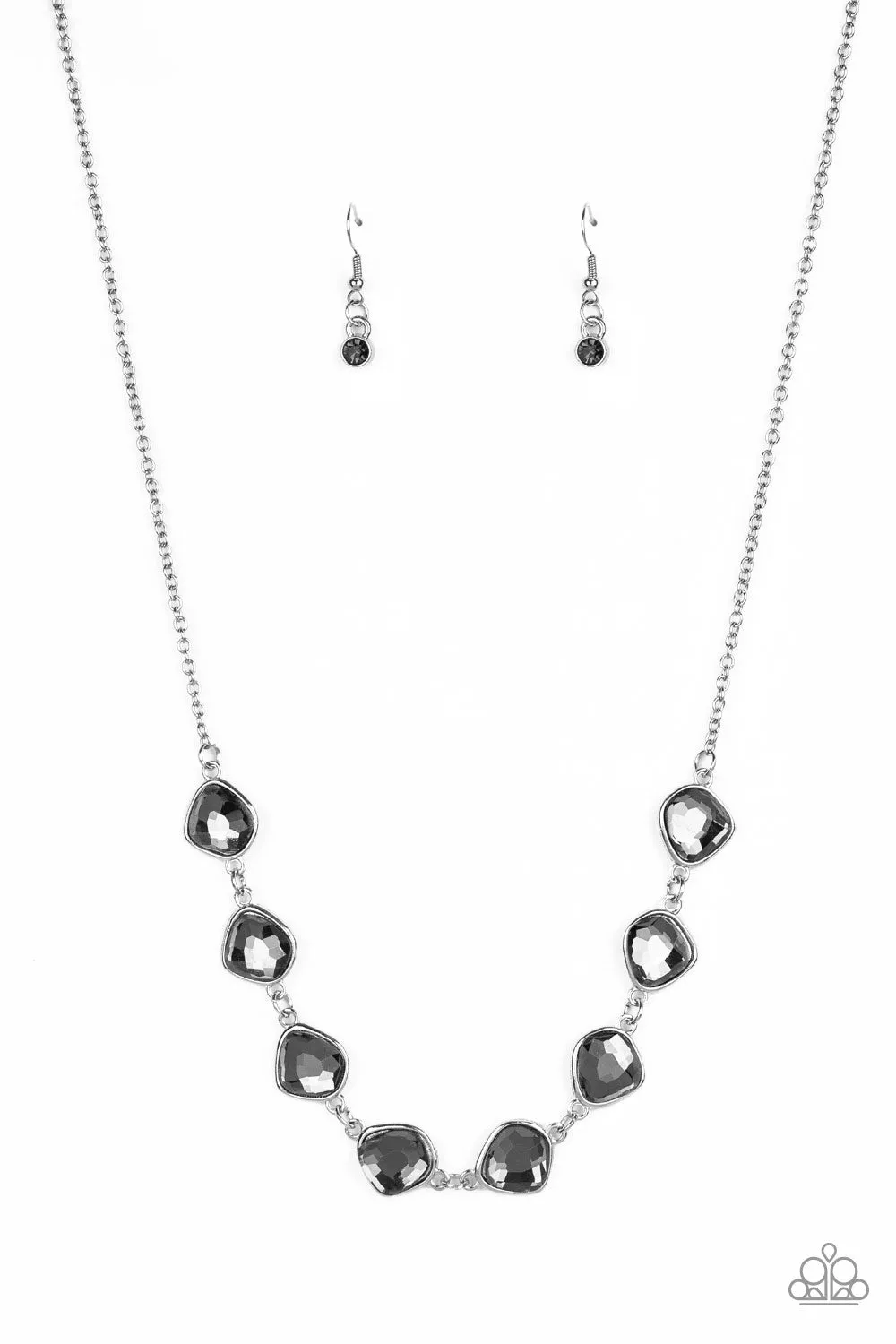 Paparazzi The Imperfectionist Silver Necklace Set