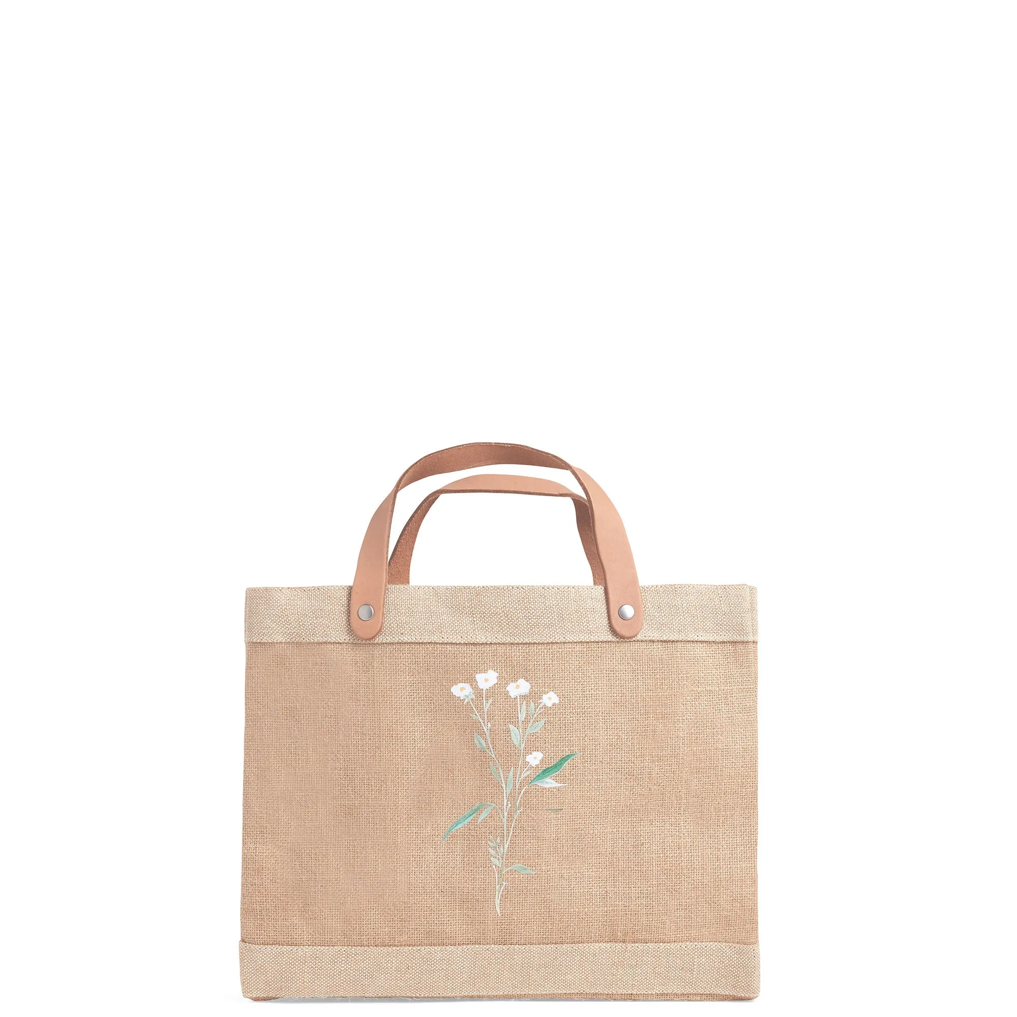 Petite Market Bag in Natural Wildflower by Amy Logsdon