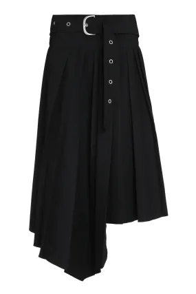 PLEATED ASYMMETRICAL SKIRT