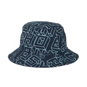 Psycho Bunny Men's Dayton Reversible Bucket Hat - Navy