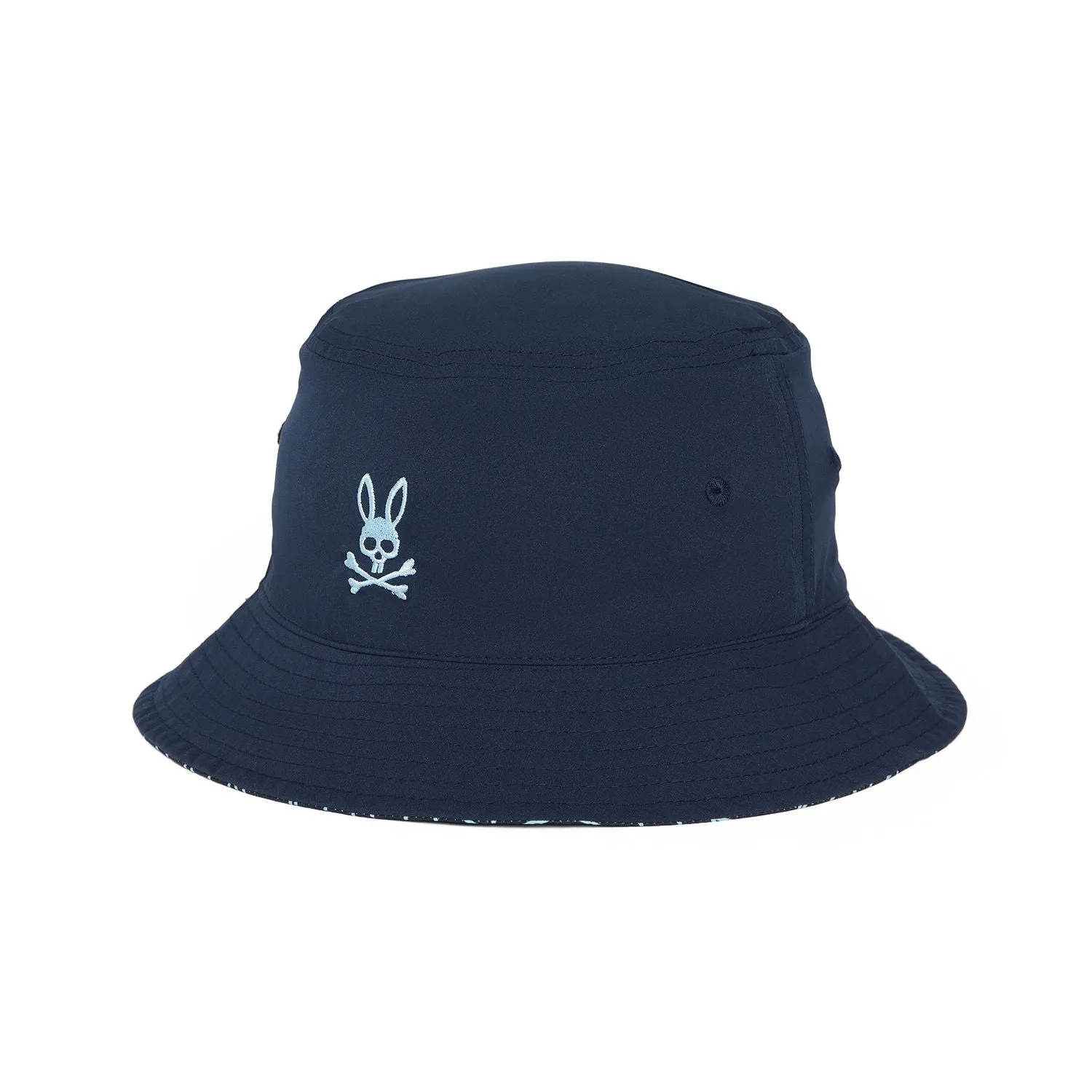 Psycho Bunny Men's Dayton Reversible Bucket Hat - Navy