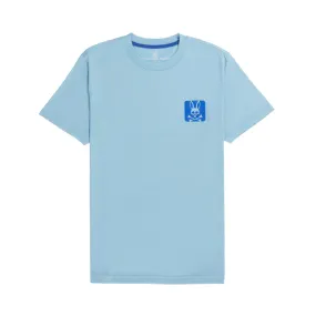 Psycho Bunny Mens Lloyds Graphic Tee - Sky Blue