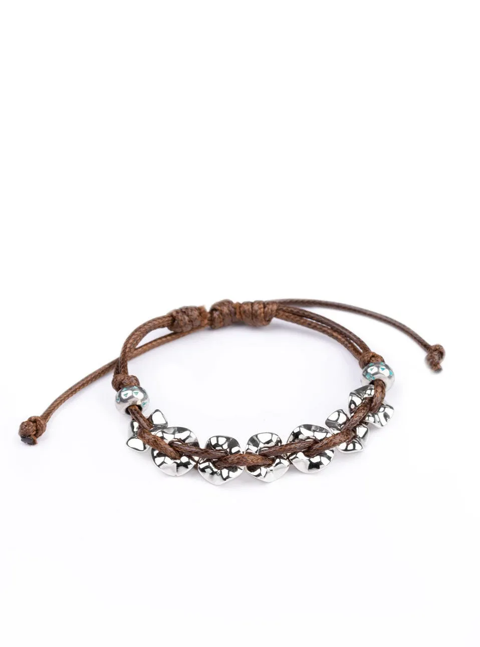 Ride The Rails Brown Bracelet