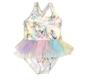 Rock Your Kid - SORBET UNICORN TULLE ONE-PIECE