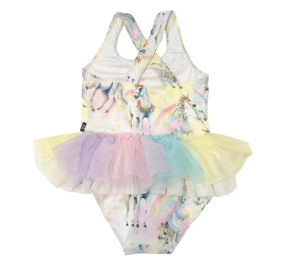 Rock Your Kid - SORBET UNICORN TULLE ONE-PIECE