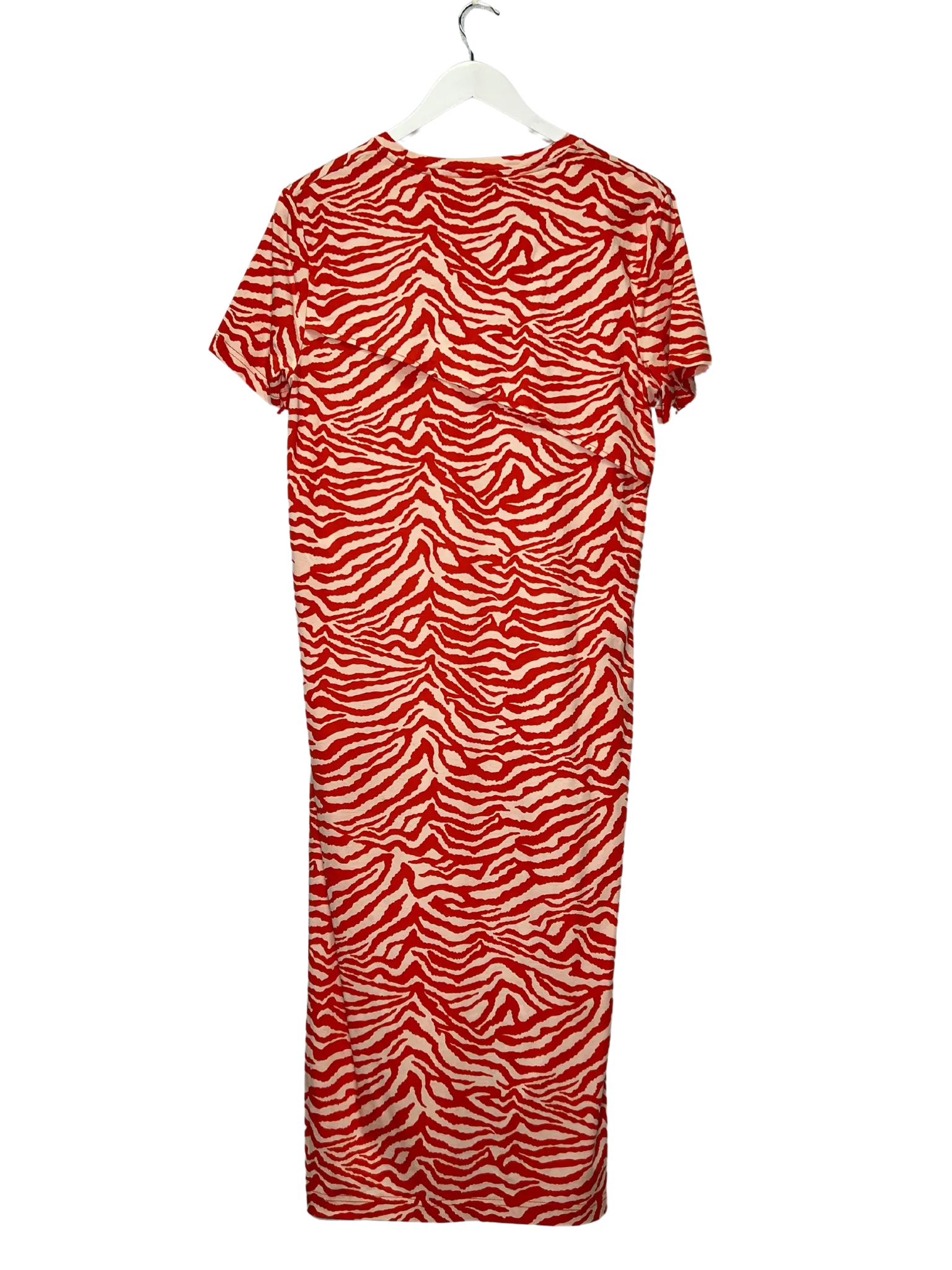 Size M - Bimba Y Lola Red Tiger Print Maxi T-shirt Dress