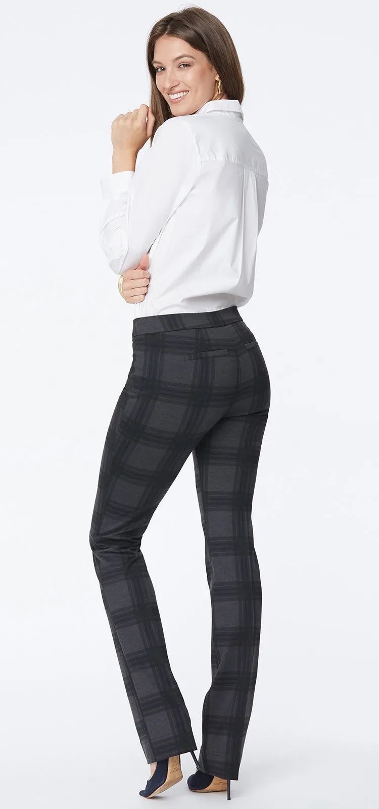 Slim Trouser Geruit Jersey | Piedmont Plaid