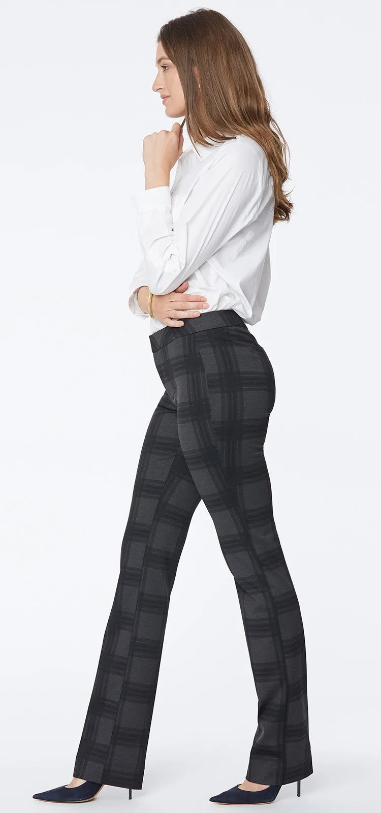 Slim Trouser Geruit Jersey | Piedmont Plaid