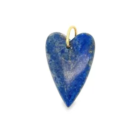 Small Stone Heart Charm