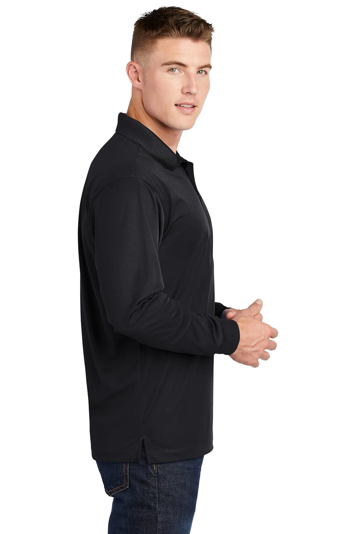 Sport-Tek ST657 Men's Long Sleeve Polo