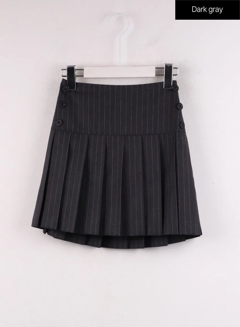 Striped Pleated Mini Skirt IF402