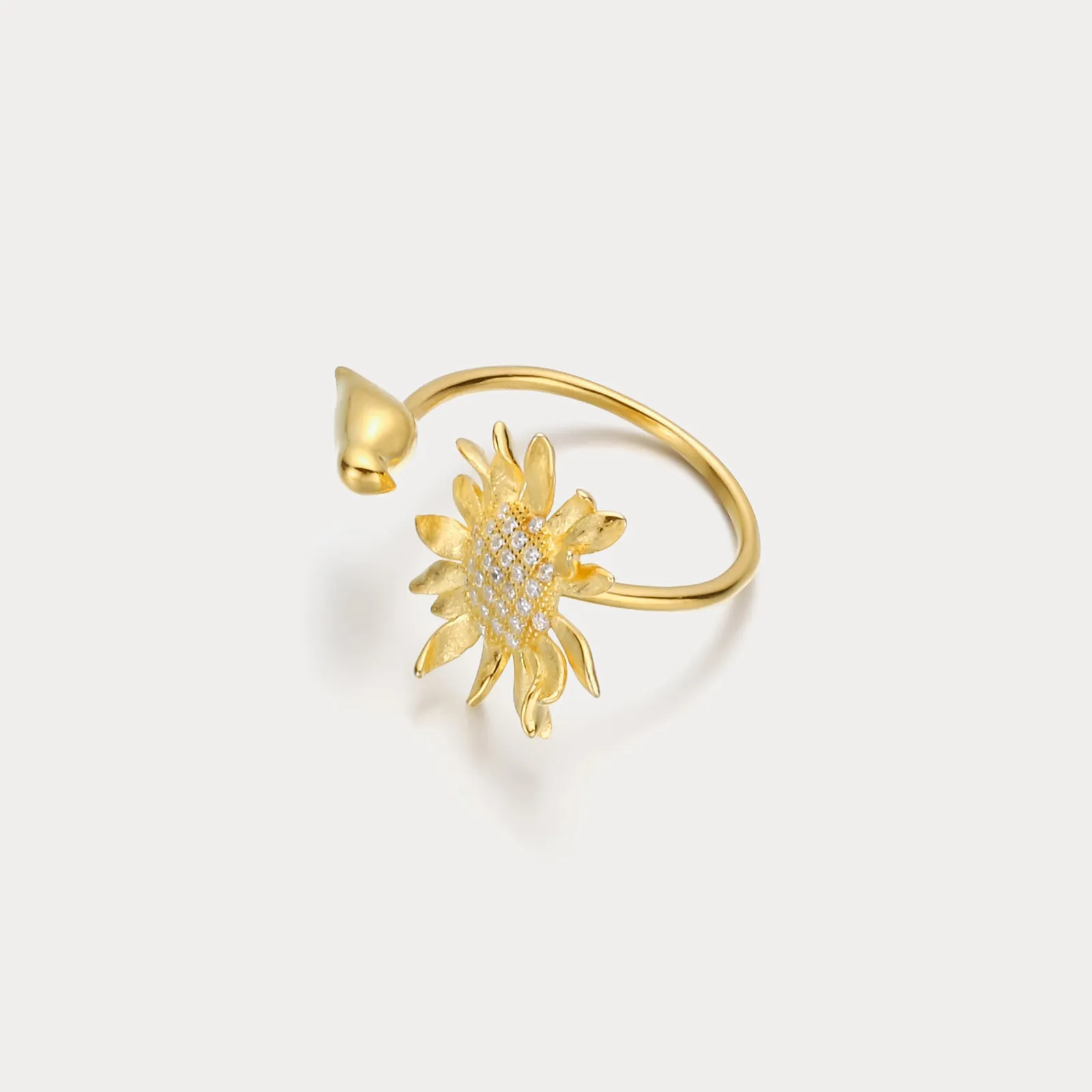 Sunflower & Bird Ring