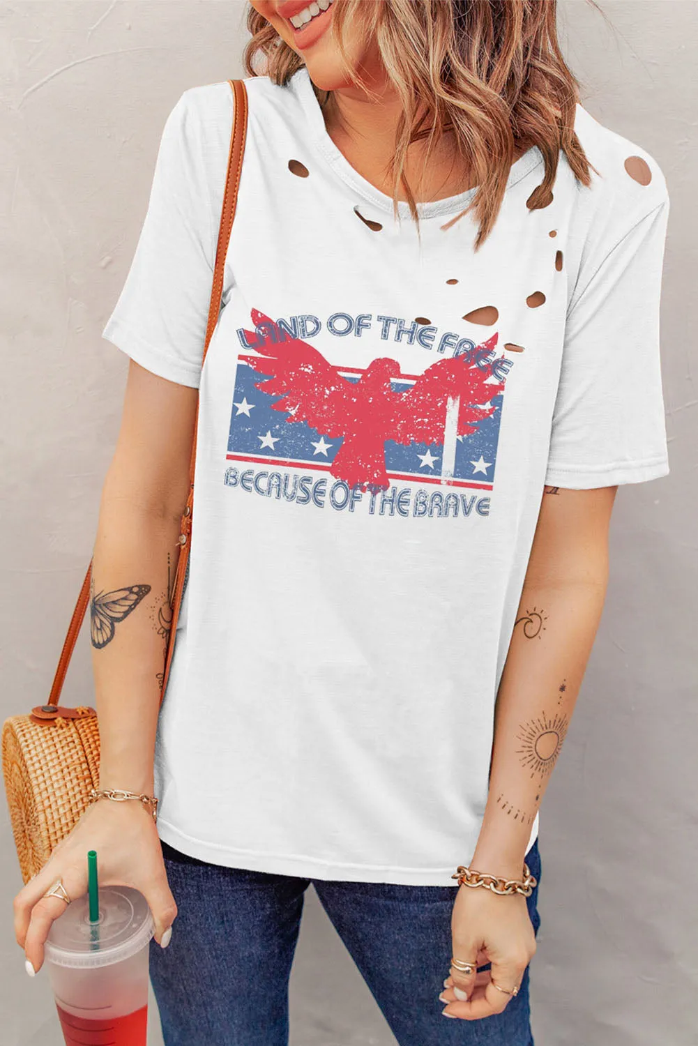 Sunset and Swim  Cutout Graphic Round Neck Short Sleeve T-Shirt