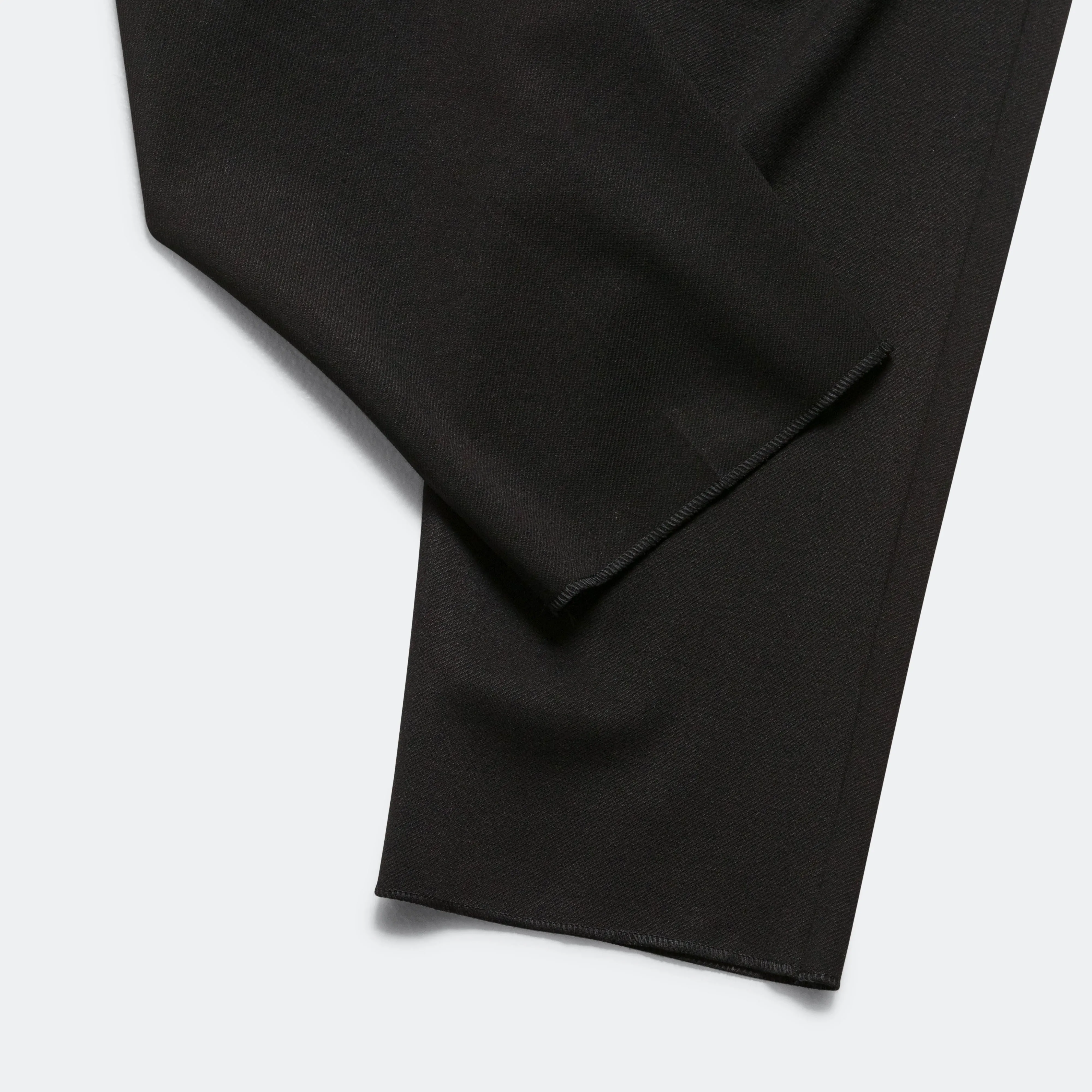 Triple Pleat Pant - Black Viscose