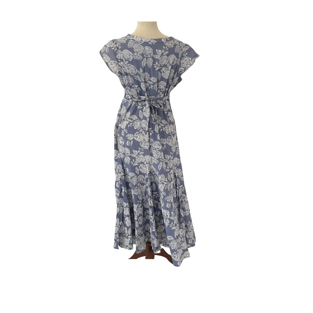 TU Blue & White Printed Summer Dress | Gently Used |