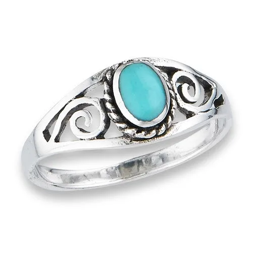 Turquoise Scroll Ring