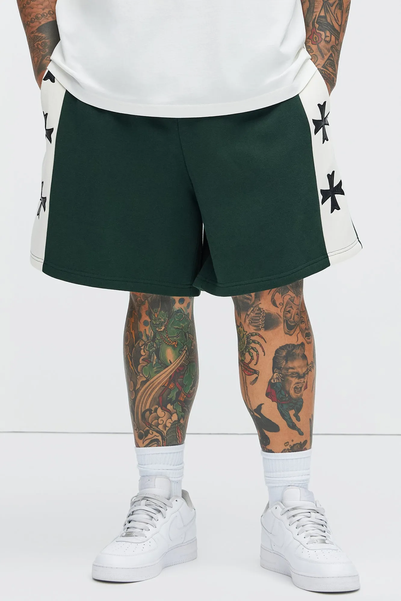 Tyson Desmond Sweat Shorts - Green/combo