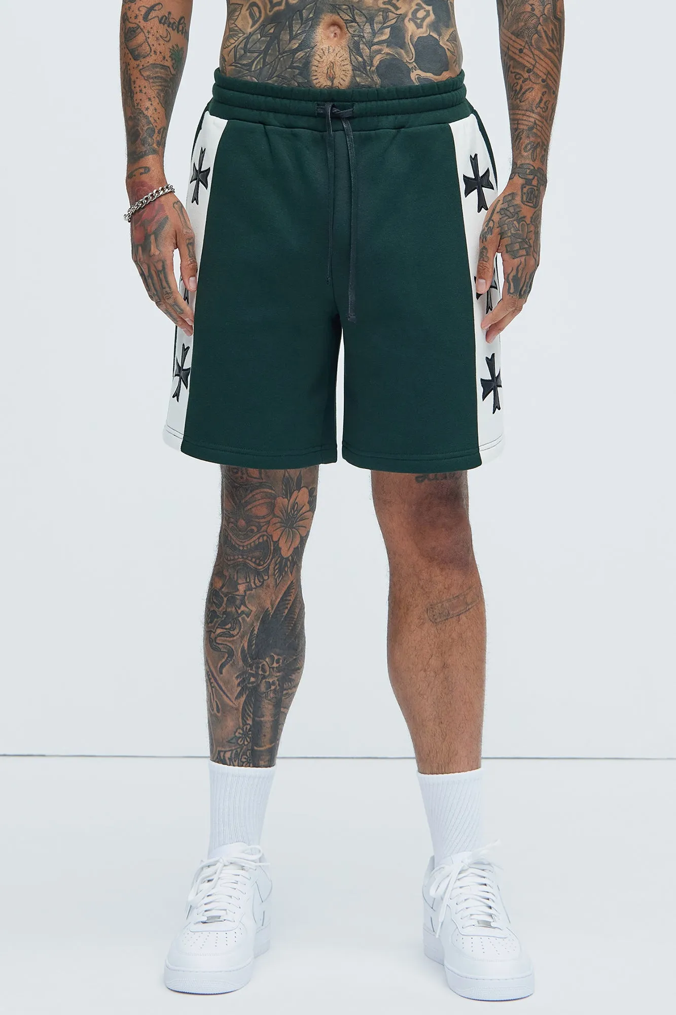 Tyson Desmond Sweat Shorts - Green/combo