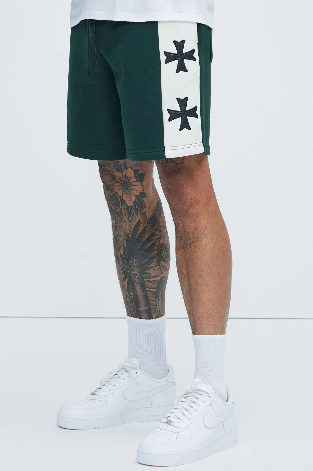 Tyson Desmond Sweat Shorts - Green/combo