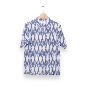 Universal Works Road Shirt summer ikat ecru P28070