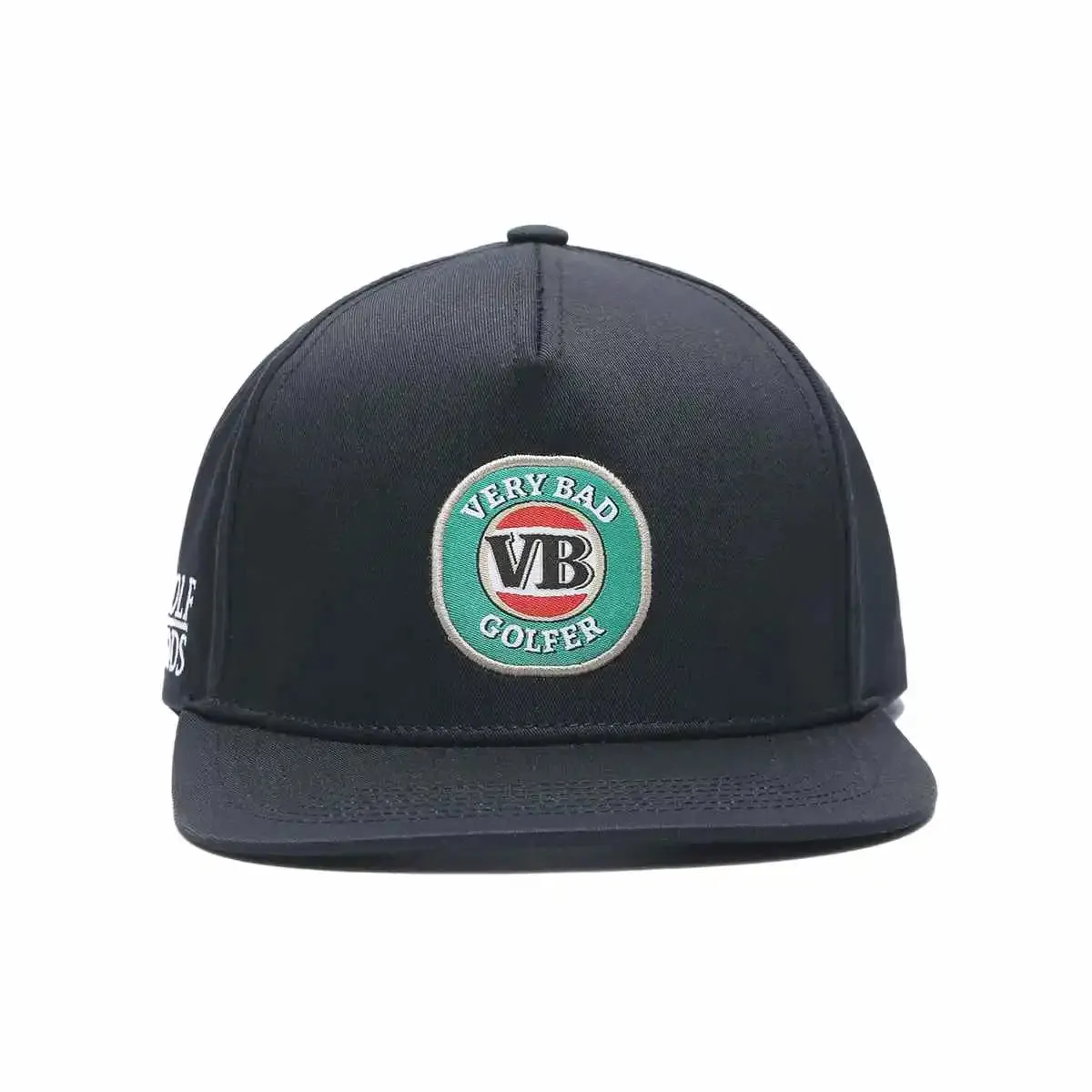 Very Bad Golfer Black SnapBack Golf Hat - Flat Brim