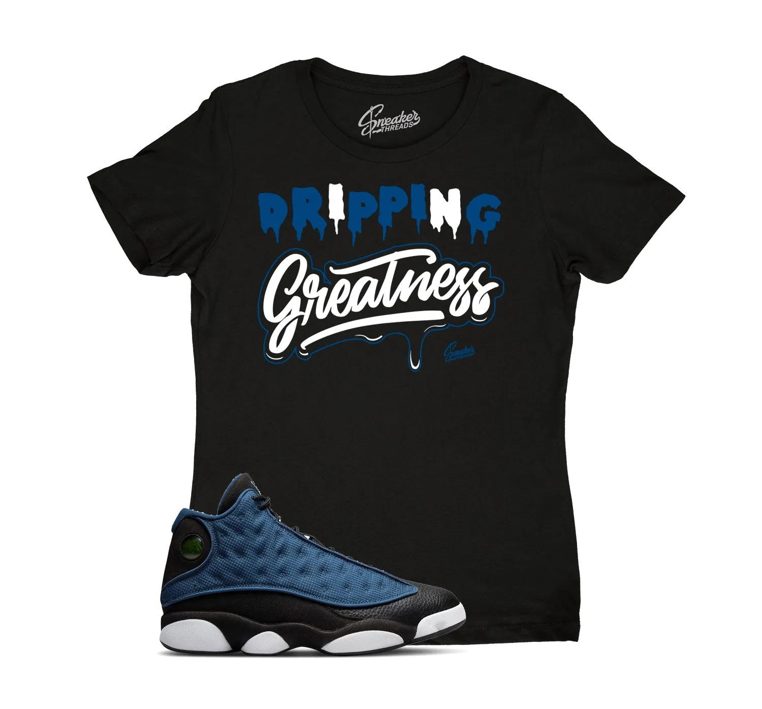 Womens - Navy 13 Drip Greatness Shirt