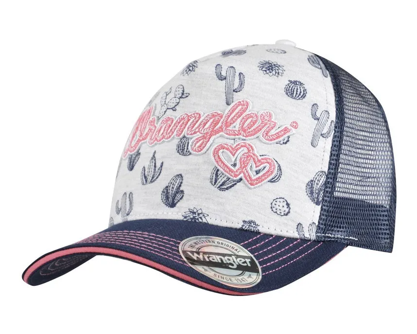 Wrangler Heart High Profile Ponytail Cap