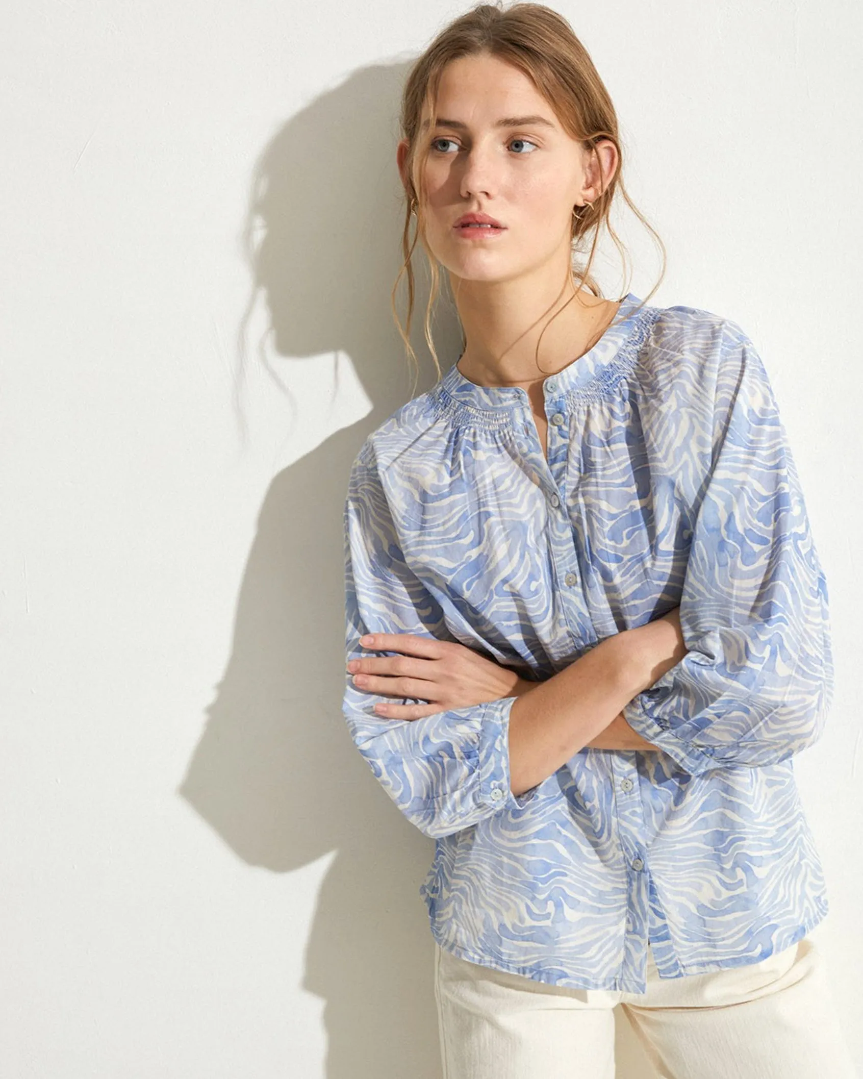 Yerse Reflects Print Blouse