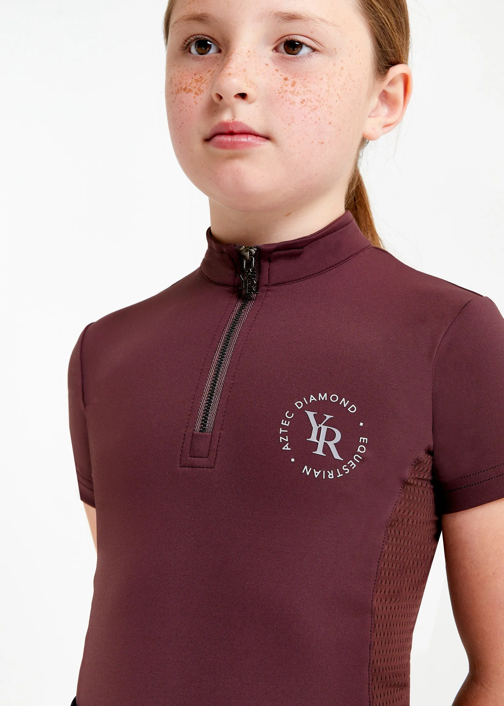 YR Burgundy Short Sleeve Base Layer